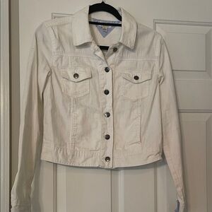 Women's White Denim Jacket